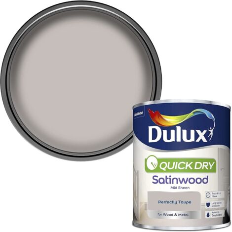 Dulux Quick Dry Satinwood - 750ml - Perfectly Taupe