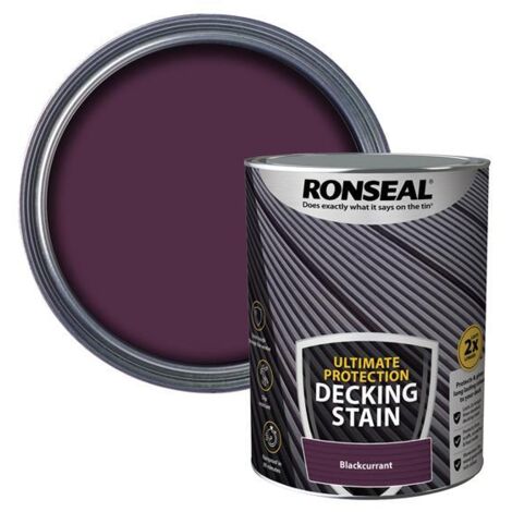 Ronseal Ultimate Decking Stain - 5L - Blackcurrent