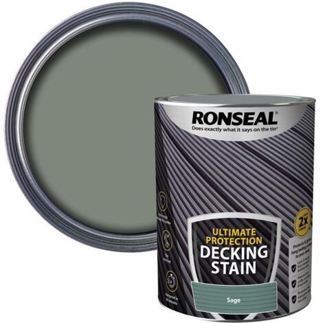 Ronseal 39222 Ultimate Protection Decking Stain Sage 5 litre RSLNUDSS5L
