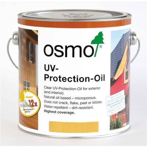 Osmo UV Protection Oil - Clear - Without active Ingredients - Satin - 750ml - Clear