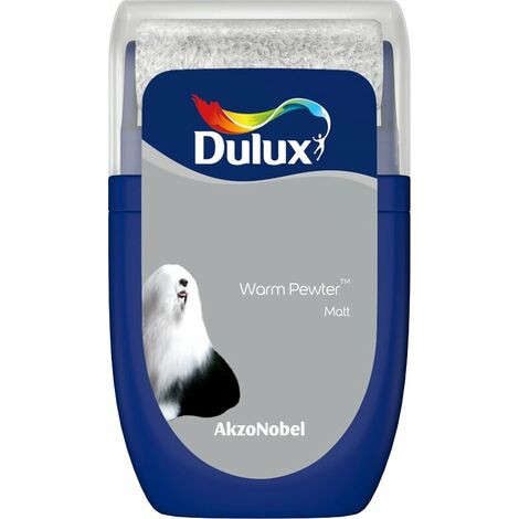 Dulux Retail Matt Emulsion Tester Paint Pot - 30ml - Warm Pewter