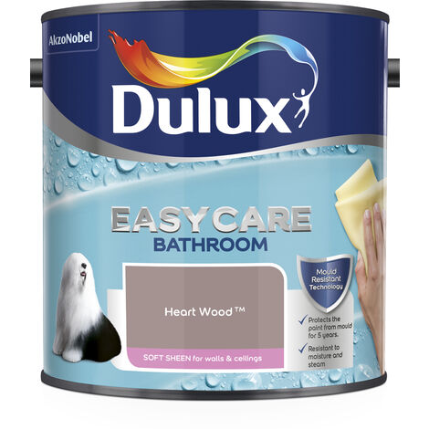 Dulux Easycare Bathroom Soft Sheen Emulsion Paint - 2.5L - Heart Wood