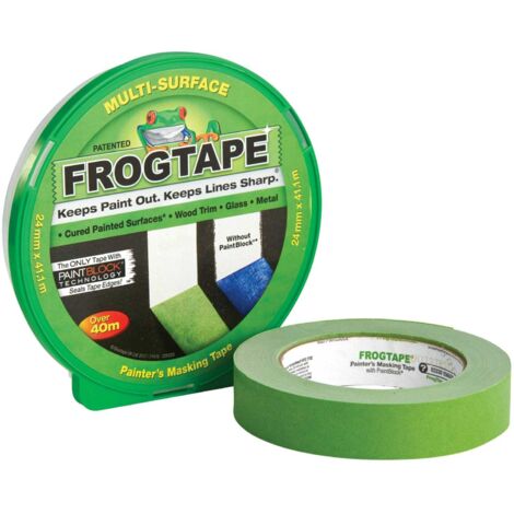 Shurtape FrogTape Multi-Surface Masking Tape, 24mm x 41.1m, Professional Grade, Ideal for Painting and Surface Protection