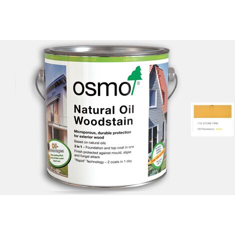Osmo Natural Oil Woodstain - Stone Pine - 2.5 Litre