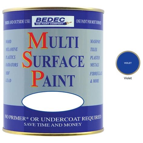 Bedec Multi Surface Paint - Satin - Violet - 2.5L
