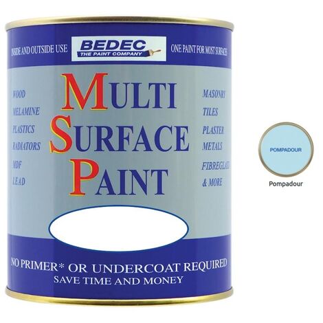 Bedec Multi Surface Paint - Satin - Pompadour - 2.5L