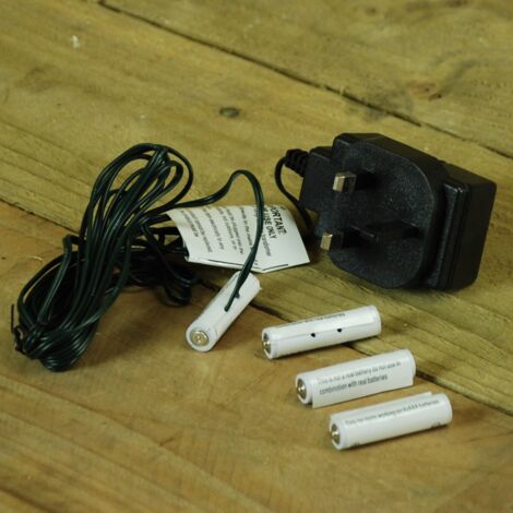Premier Christmas Plug in Battery Replacement Adaptor 6 Volts 4 x AAA (1/3)