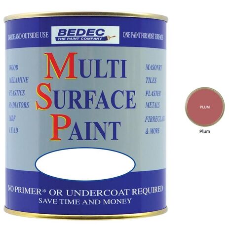 Bedec Multi Surface Paint - Gloss - Plum - 2.5L