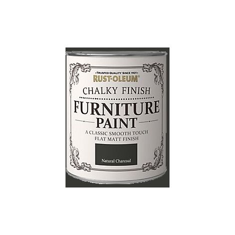 Rust-Oleum Chalk Chalky Furniture Paint Natural Charcoal 125ML