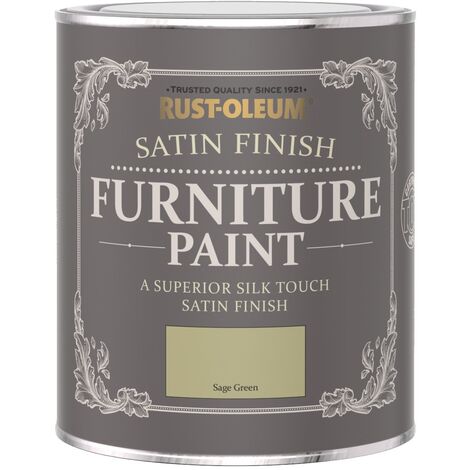 Rust-Oleum Satin Furniture Paint - Sage Green - 750ML