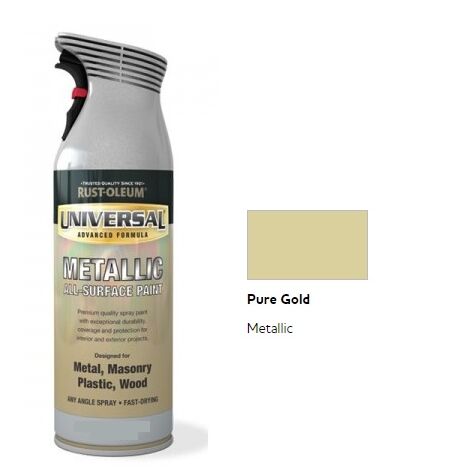 Rust-Oleum Universal All Surface Spray Paint - Metallic - Pure Gold - 400ml