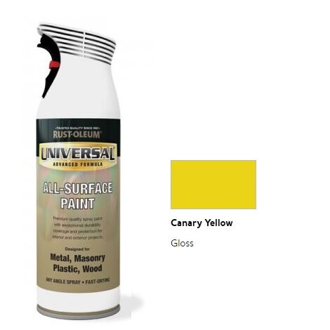 Rust-Oleum Universal All Surface Spray Paint - Gloss - Canary Yellow - 400ml