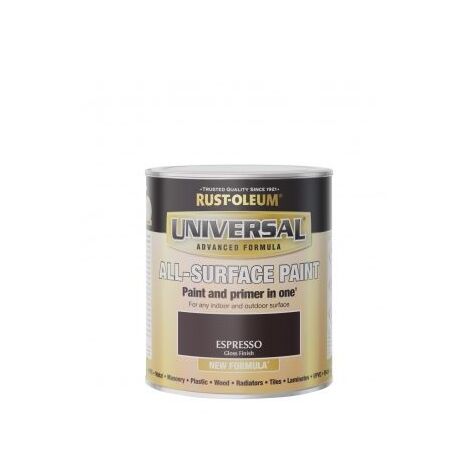 Rust-Oleum Universal All Surface Brush on Paint - Gloss - Expresso - 250ml