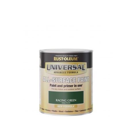 Rust-Oleum Universal All Surface Brush on Paint - Gloss - Racing Green - 750ml