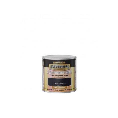 Rust-Oleum Universal All Surface Brush on Paint - Gloss - Navy Blue - 250ml