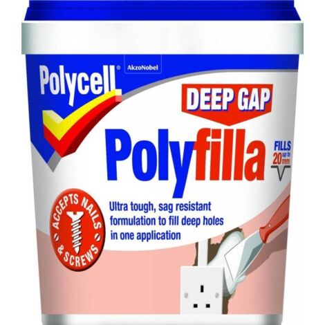 Polycell Polyfilla Deep Gap Filler - Ready Mixed Tub - 1L