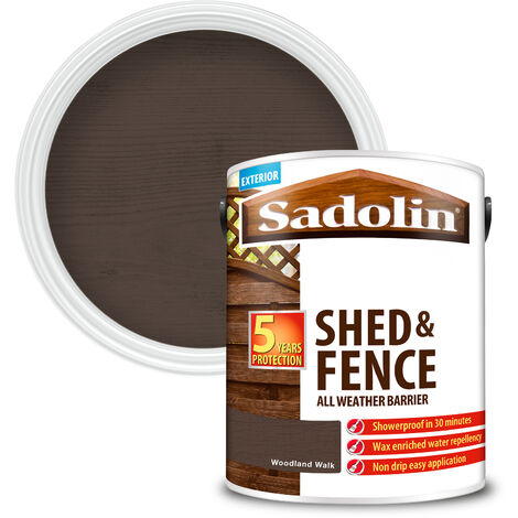 Sadolin Shed and Fence Protector All Weather Barrier - Woodland Walk - 5L