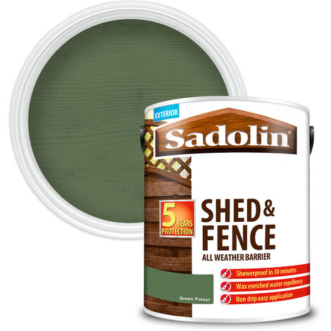 Sadolin Shed and Fence Protector All Weather Barrier - Green Forest - 5L