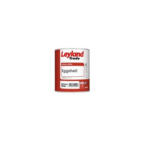 Leyland Trade Oil Based Eggshell Paint - Brilliant White - 750ml