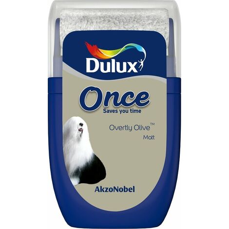 Dulux Retail Once Matt Tester Paint Pot - 30ml - Overtly Olive