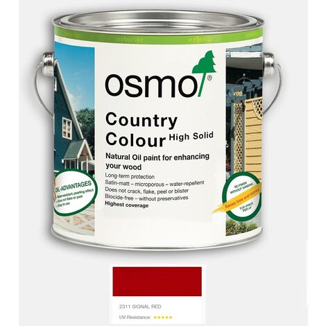 Osmo Country Colour - Signal Red - 2.5 Litre