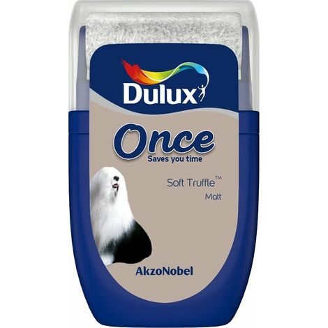 Dulux Retail Once Matt Tester Paint Pot - 30ml - Soft Truffle