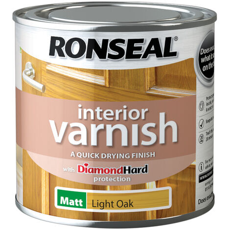 Ronseal Interior Wood Varnish - Light Oak - Matt - 250ml