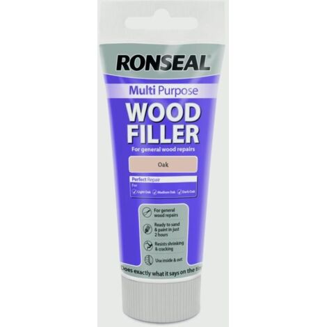 Ronseal Multi Purpose Wood Filler - Oak - 310ml - Cartridge