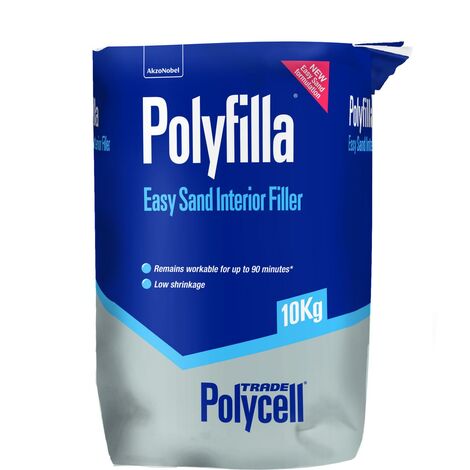 Polycell Trade Easy Sand Polyfilla - Interior Filler - 10 Kg