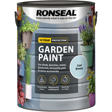 Ronseal Garden Paint - Cool Breeze - 5 Litre