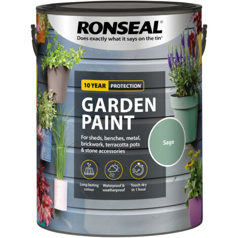 Ronseal Garden Paint - Sage - 5 Litre