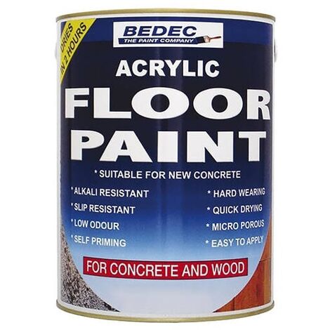 Bedec Acrylic Floor Paint - Clear - 5 Litre