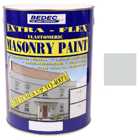 Bedec Extra Flex Masonry Paint - Platinum - 5 Litre