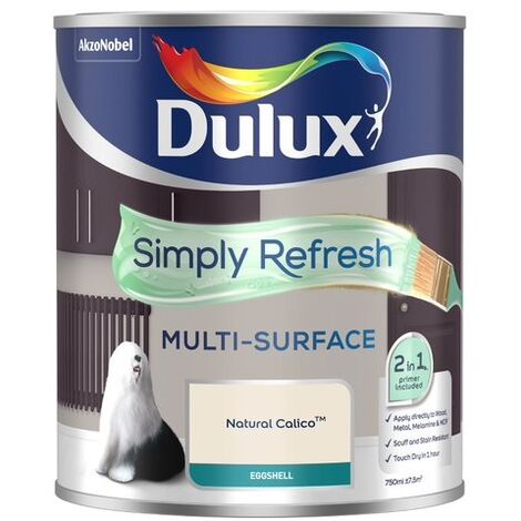 Dulux Simply Refresh Multi-Surface Eggshell Paint - Natural Calico - 750ml