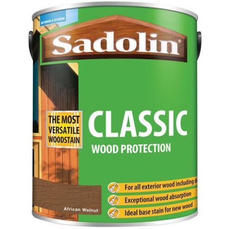 Sadolin Classic Wood Protection African Walnut 5 litre SAD5028485