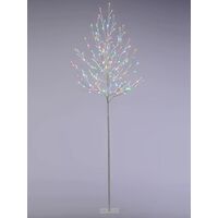 Festive Indoor or Outdoor Christmas Aurora Multi Coloured Led Twig Tree - 180cm