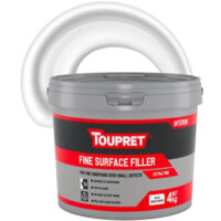 Toupret Fine Surface - Extra Fine Ready Mixed Interior Filler - 4Kg