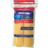 Wooster Jumbo Koter Super Fab 6.5" Mini Roller Sleeves 1/2" Nap Semi Rough - Twin Pack