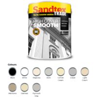Sandtex Trade High Cover Smooth Masonry - Cornish Cream - 5L