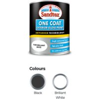 Sandtex One Coat Exterior Gloss - Black - 750ml