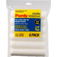 Purdy White Dove Jumbo Roller Sleeve 3/8 Nap - 6.5 Inch - 6 Pack