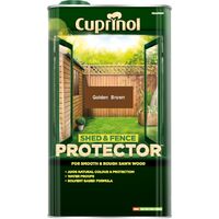 Cuprinol Shed and Fence Protector Golden Brown 5 Litre - Golden Brown