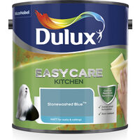 Dulux Easycare Kitchen Matt Emulsion Paint - 2.5L - Stonewashed Blue