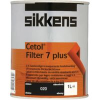Sikkens 5085917 Cetol Filter 7 Plus Translucent Woodstain Ebony 1 litre SIKCF7PE1L
