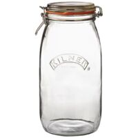 Kilner Cliptop 3 Litre Glass Storage Jar - Ideal for Jam /Sweets/Pickle/Chutney