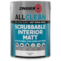 Zinsser Scrubbable Interior Matt All Clean - White - 5 Litre