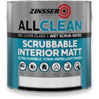 Zinsser Scrubbable Interior Matt All Clean - White - 2.5 Litre