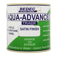 Bedec Aqua Advanced Paint Satin - Black - 1 Litre