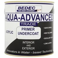 Bedec Aqua Advanced Paint Primer Undercoat - White - 2.5 Litre