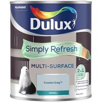 Dulux Simply Refresh Multi-Surface Eggshell Paint - Coastal Grey - 750ml
